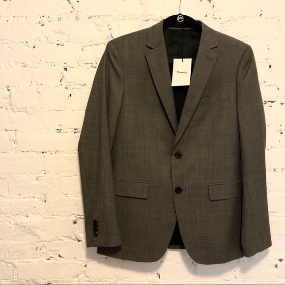 Theory Wellar Gray Sharkskin Jacket - Picture 4 of 8